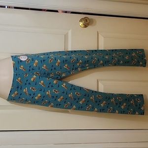 Wonder Nation Girls Tiger Print Leggings XXL Pull On Tough Cotton Blend